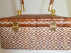 Thai Handbag - Brown and Creamy Rectangle