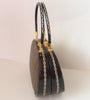 Thai Handbag - Black with Round Handles