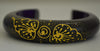 Deep Pupple Hand Painted Thai Mango Wood Bracelet Bangle